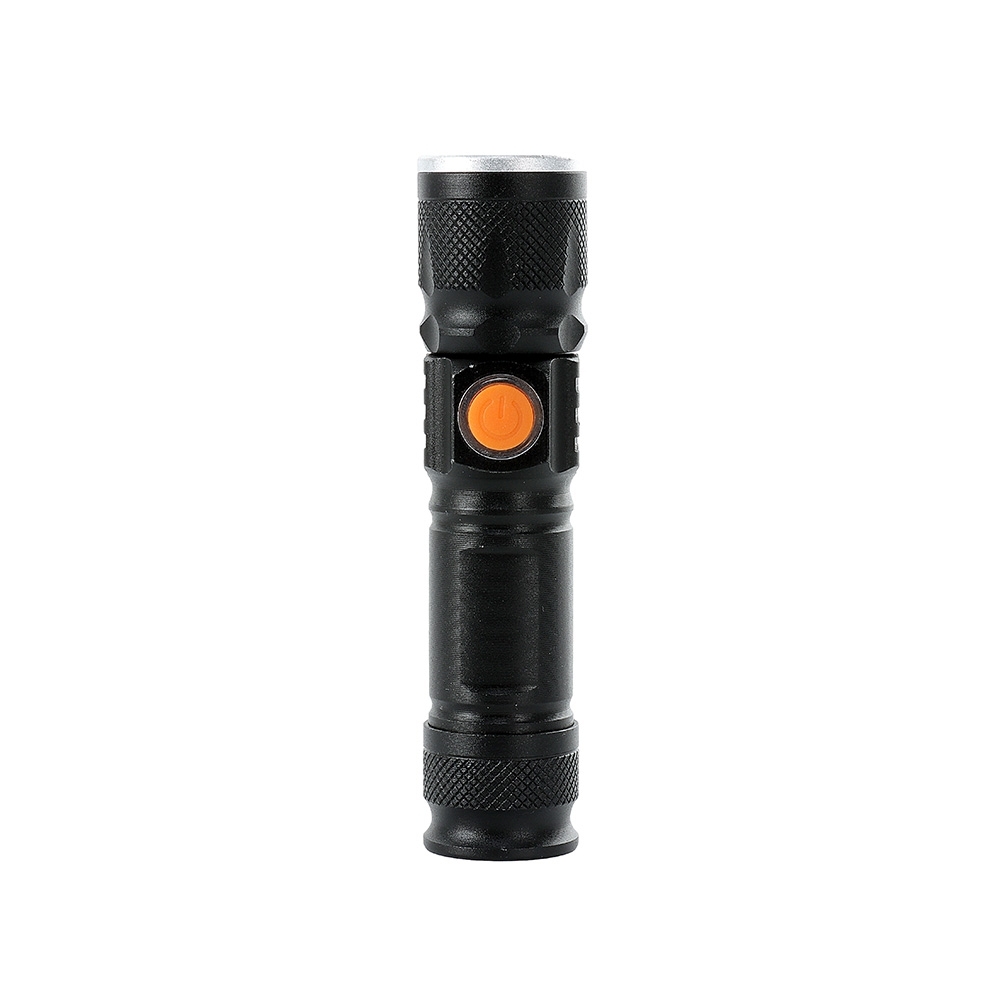 Lanterna de Metal Recarregável c/ Zoom para Brindes Personalizados - segunda imagem
