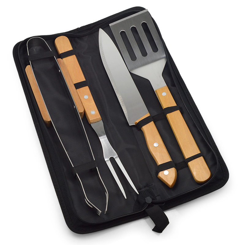 Kit Churrasco com 4 Peças para Brindes