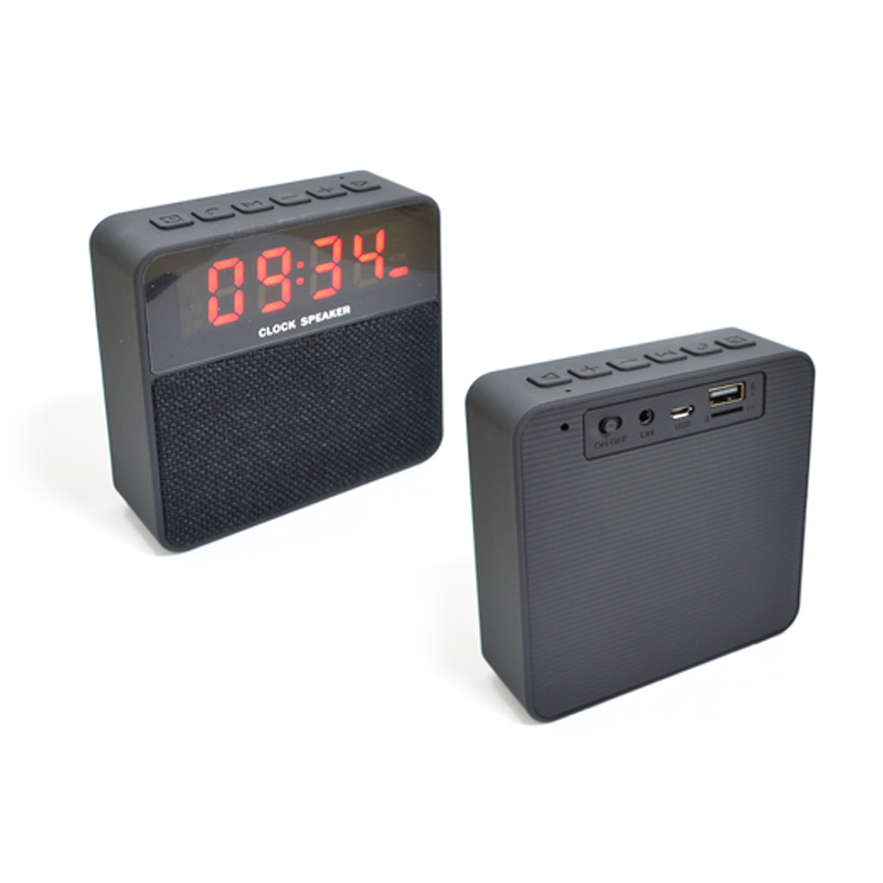 Caixa de Som Bluetooth com Relógio Digital Personalizado