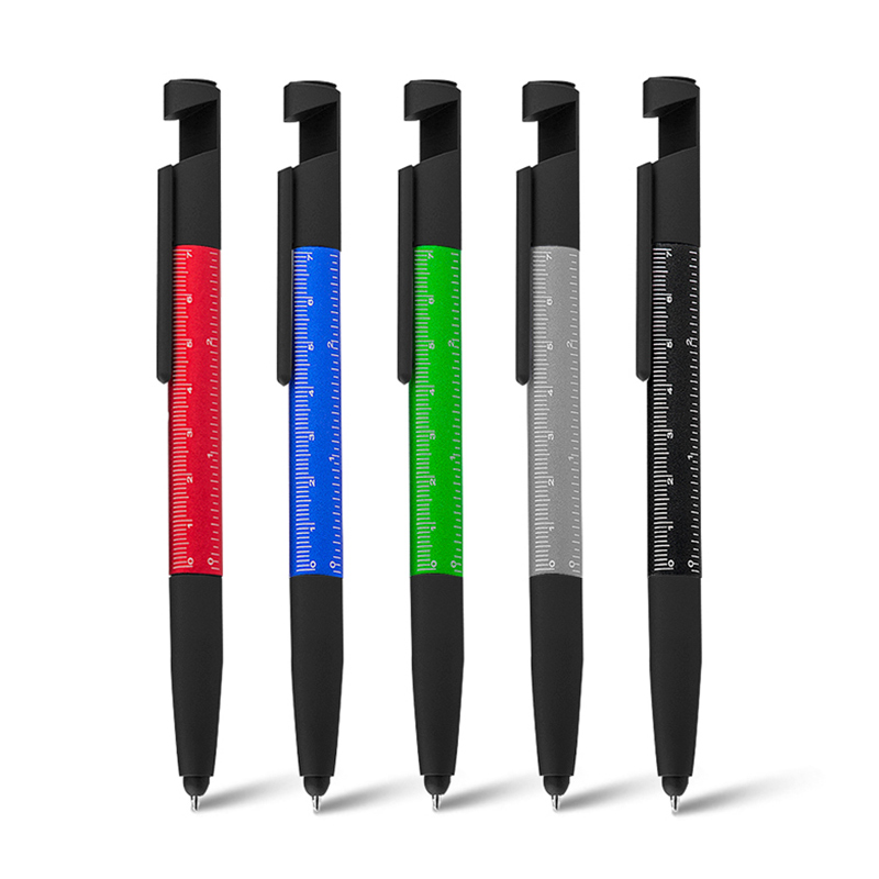Caneta Metal com Ponteira Touch e Porta Celular Personalizado