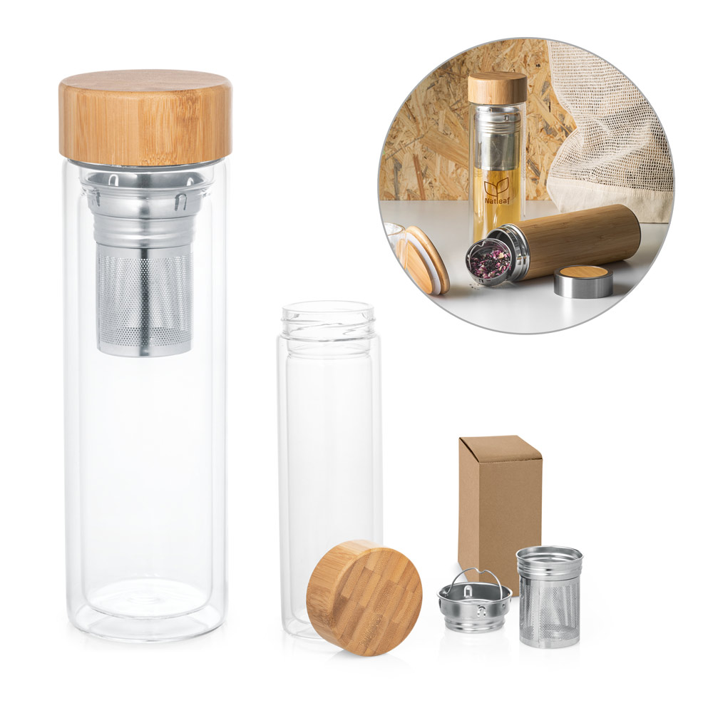 Squeeze Garrafa de Vidro Personalizada 490ML - segunda imagem