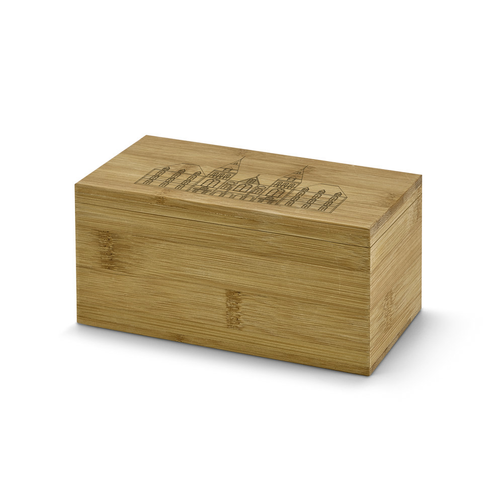 Caixa de Bambu para Sachês de Chá Personalizada - segunda imagem