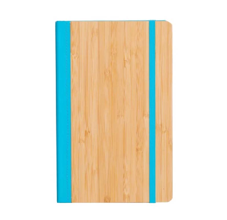 Bloco de Anotações com Capa de Bambu Personalizado - segunda imagem