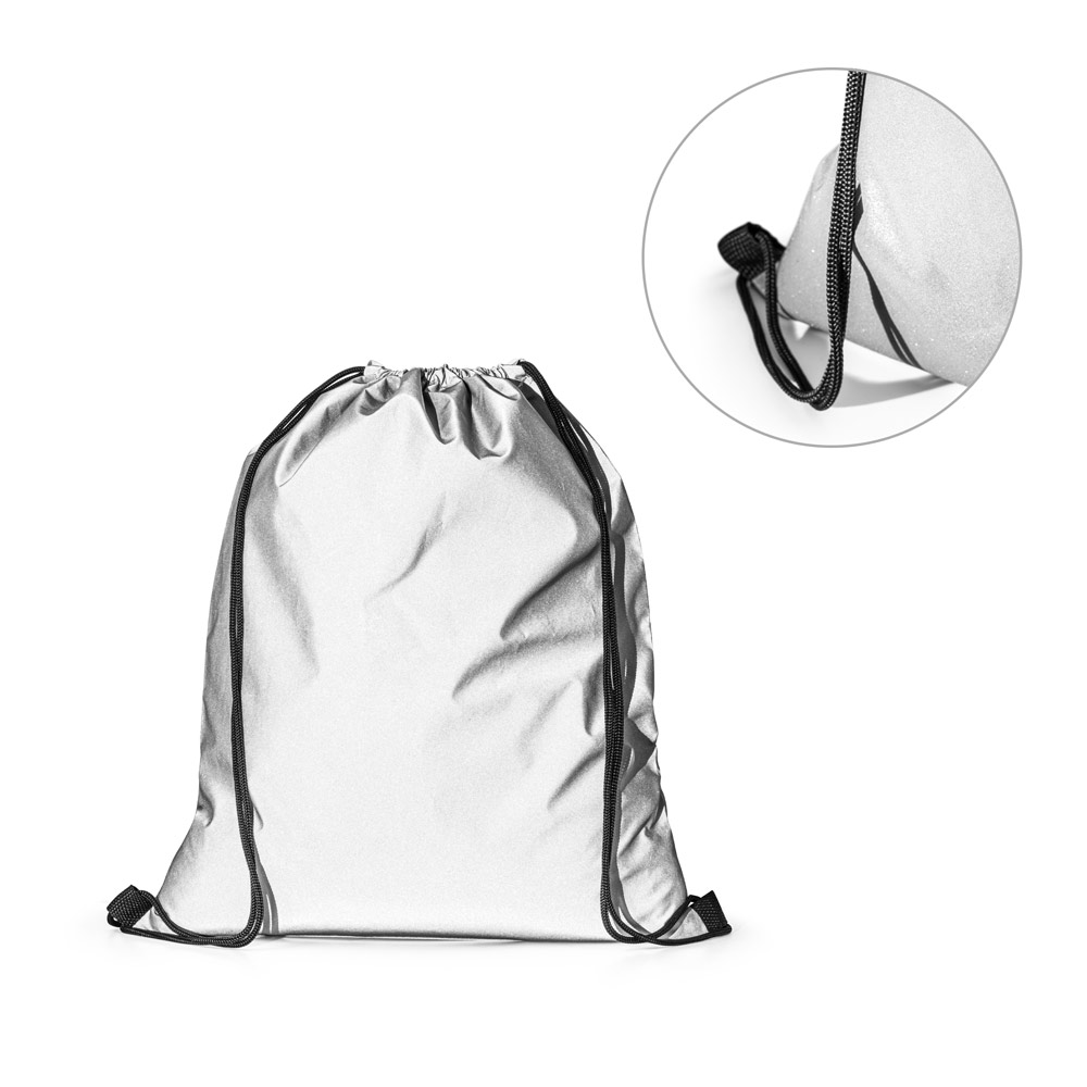 Mochila Saco Prateada para Brindes Personalizados