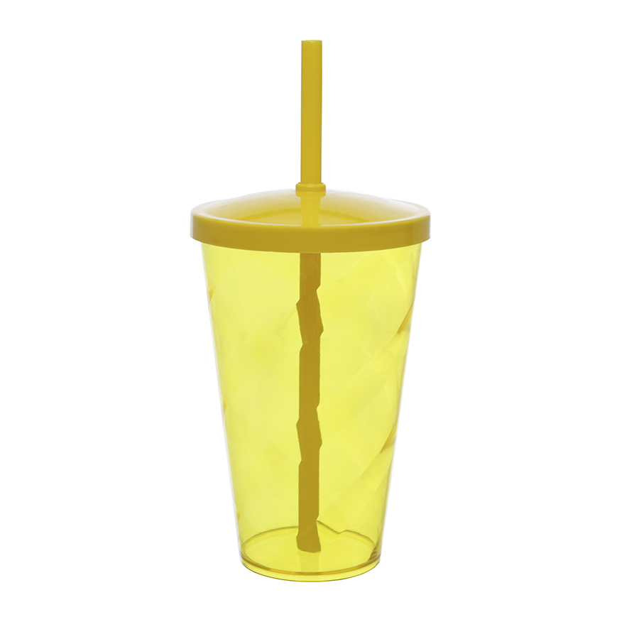 Copo Tornado com Tampa e Canudo 550ml Promocional - segunda imagem