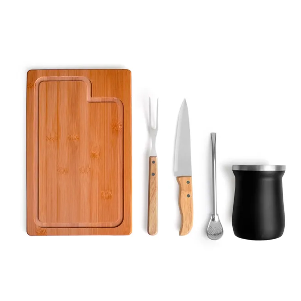 Kit Para Churrasco / Chimarrão / Terere 5 peças Promocional - segunda imagem