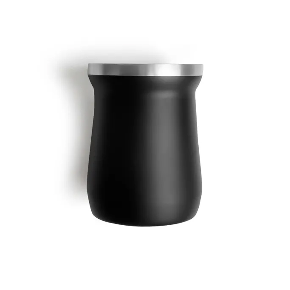 Cuia Térmica Em Aço Inox - Preto - 300Ml para Brindes Promocionais - segunda imagem