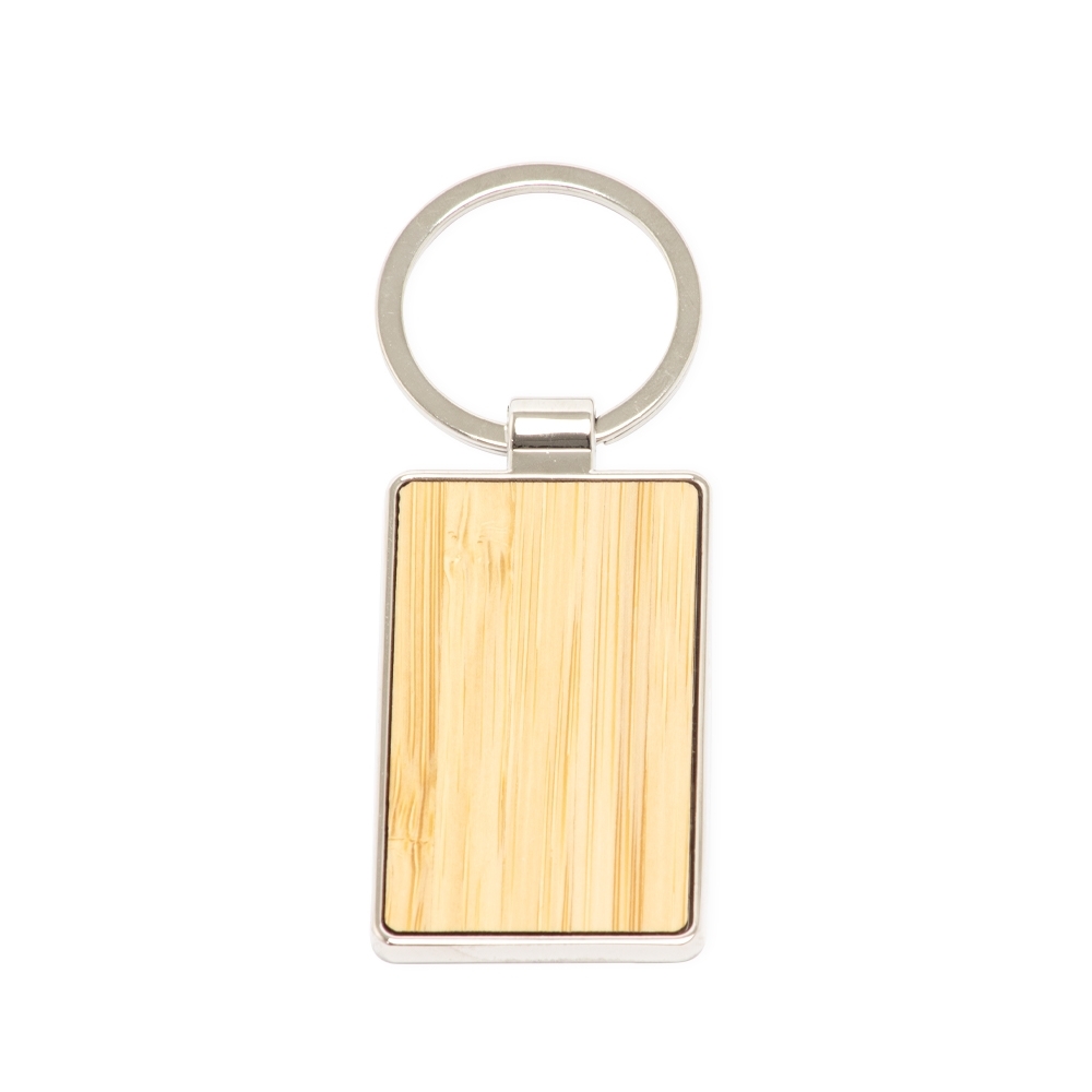 Chaveiro Metal Bambu Retangular Promocional