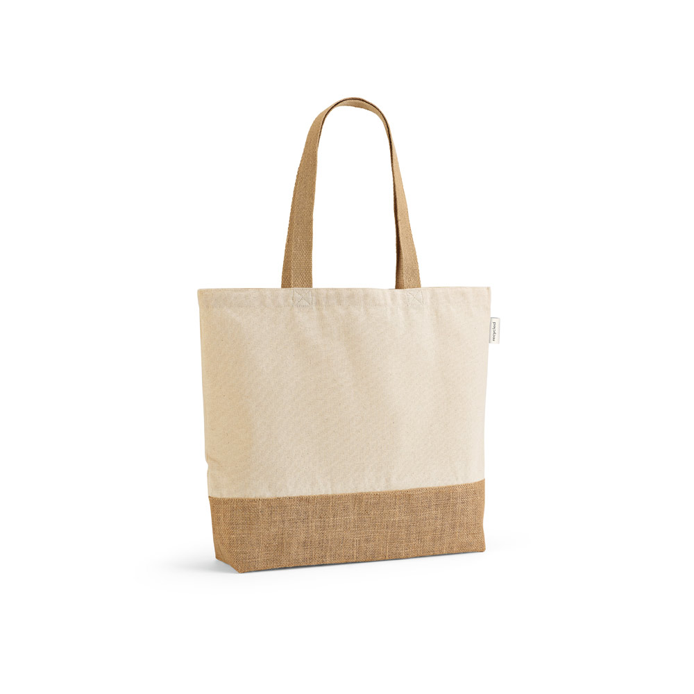 Sacola em Algodão Reciclado com Base em Juta para Personalização - segunda imagem
