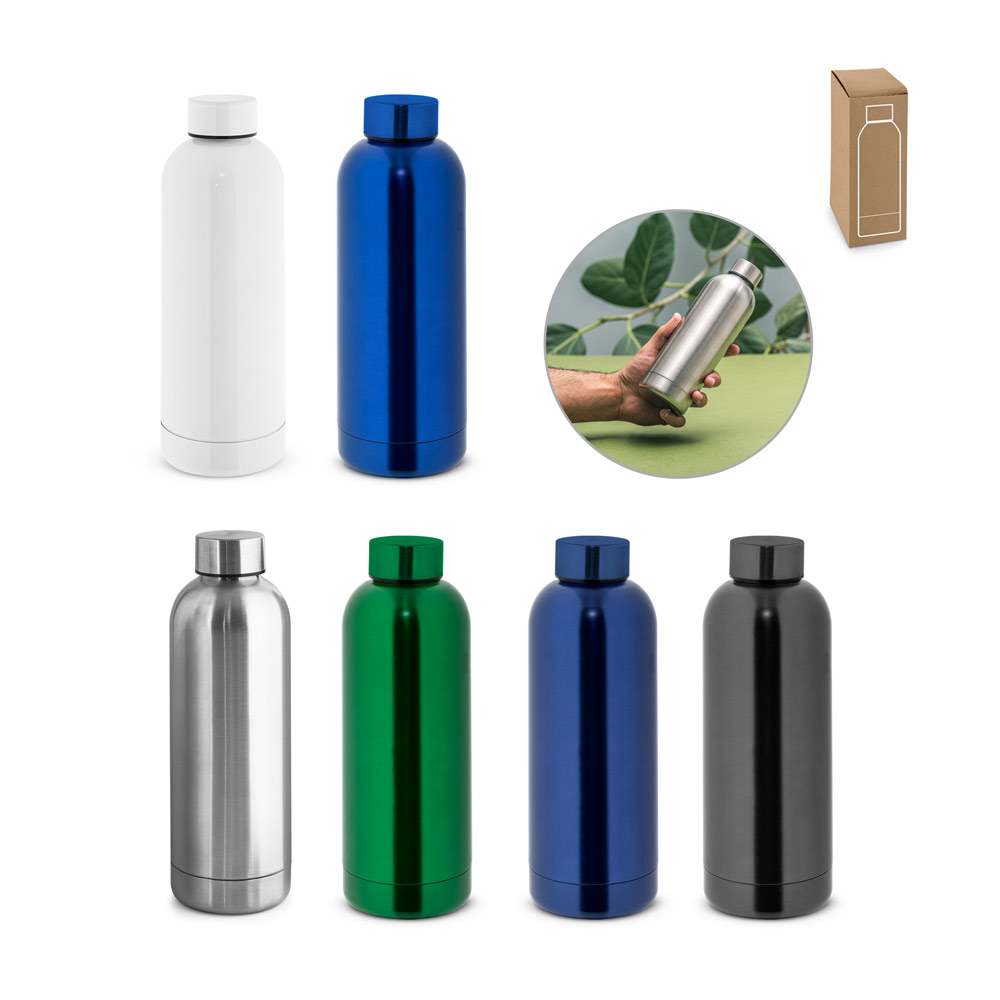 Squeeze em aço inox 550ml Promocional