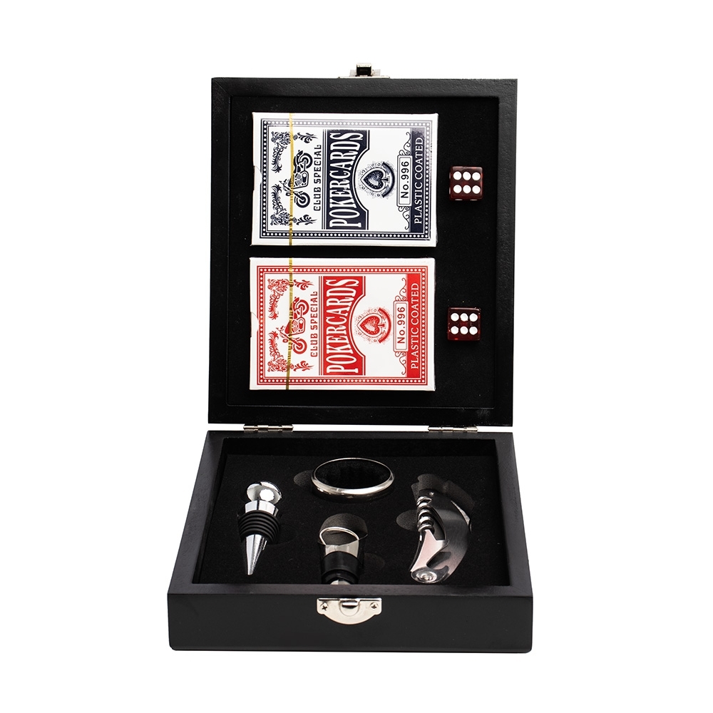 Kit Vinho com Jogo de Baralho para Brindes - segunda imagem