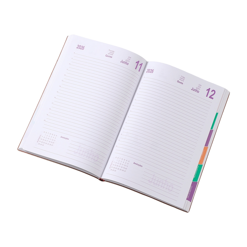 Agenda Couro Sintético 2026 - segunda imagem