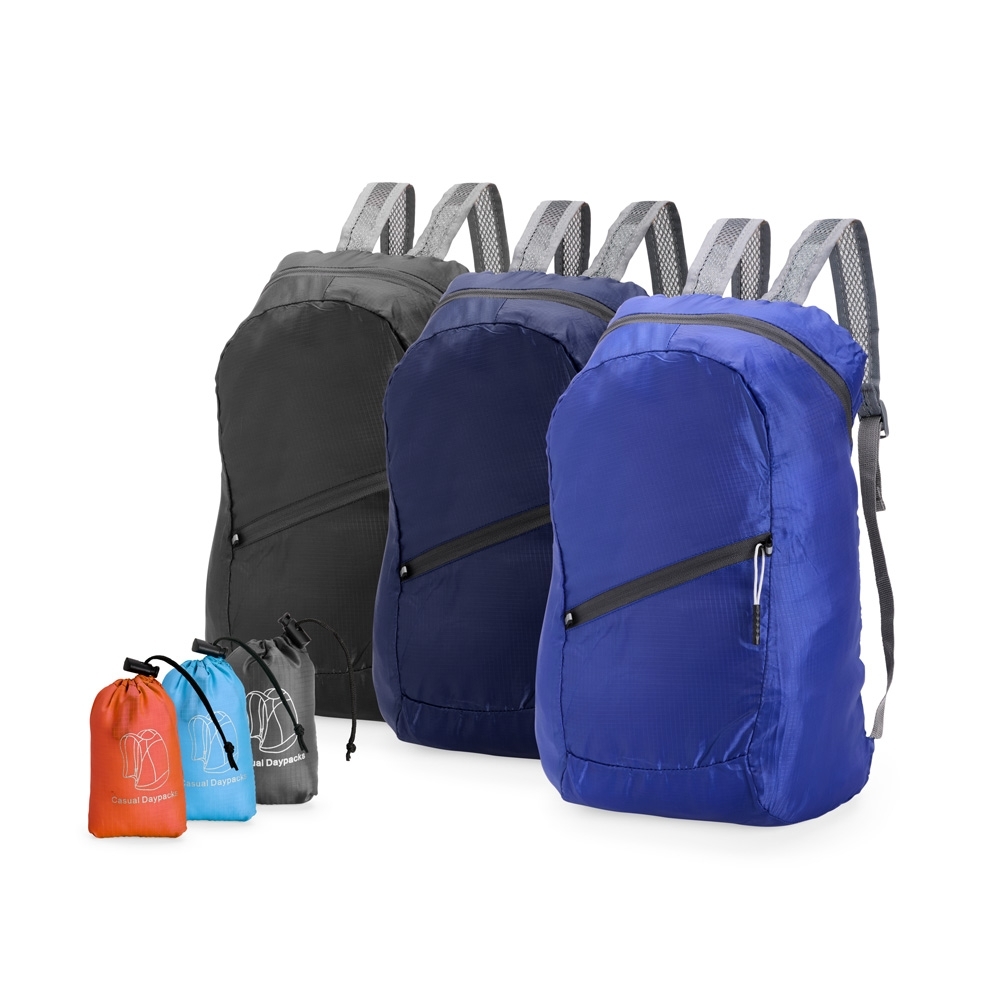 Mochila Dobrável Poliéster 16 Litros Personalizável