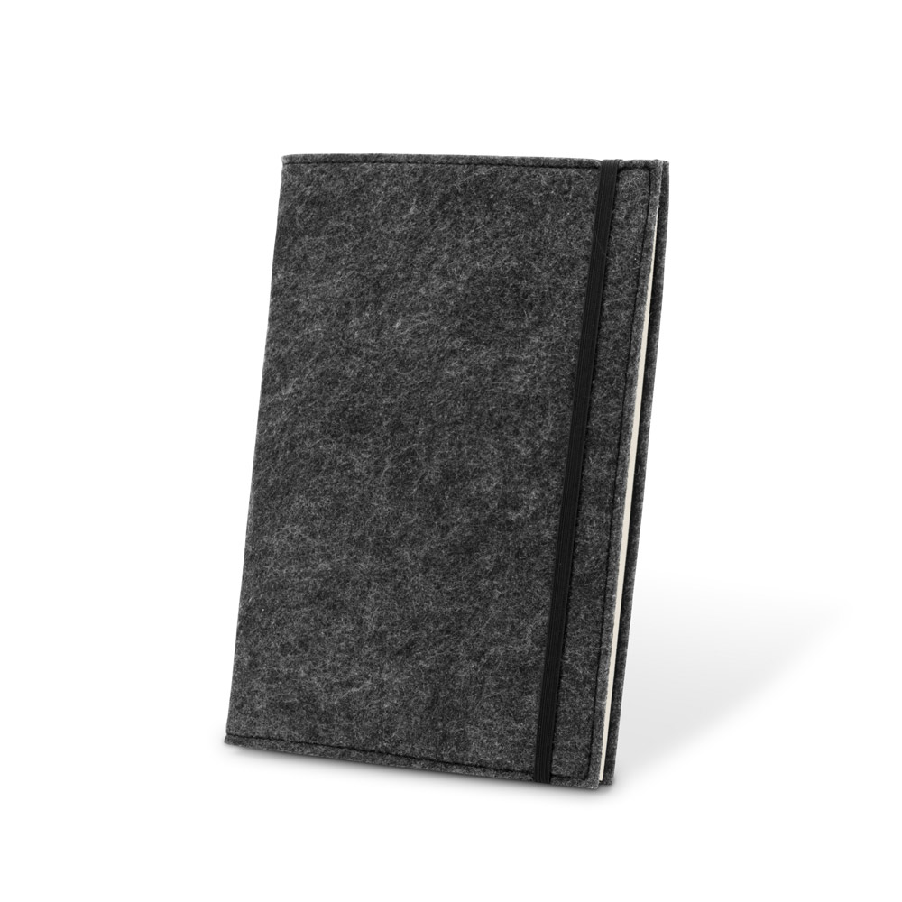 Caderno A5 com Capa em Feltro Para Brindes - segunda imagem