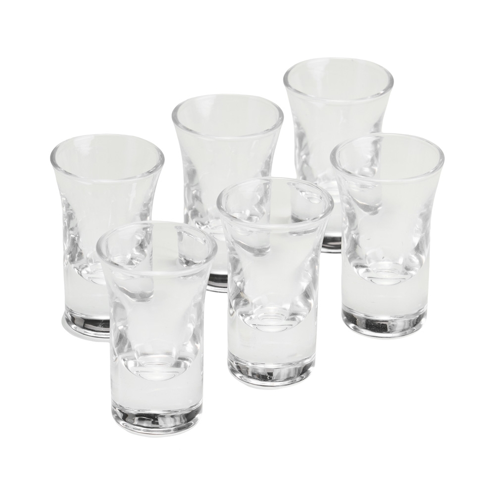 Kit Copo Vidro 30ml 6 Peças