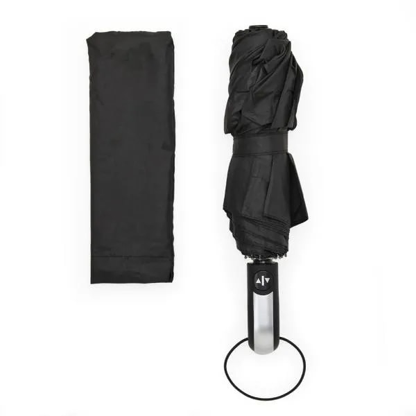 GUARDA-CHUVA AUTOMÁTICO NYLON - PRETO - 98CM - segunda imagem