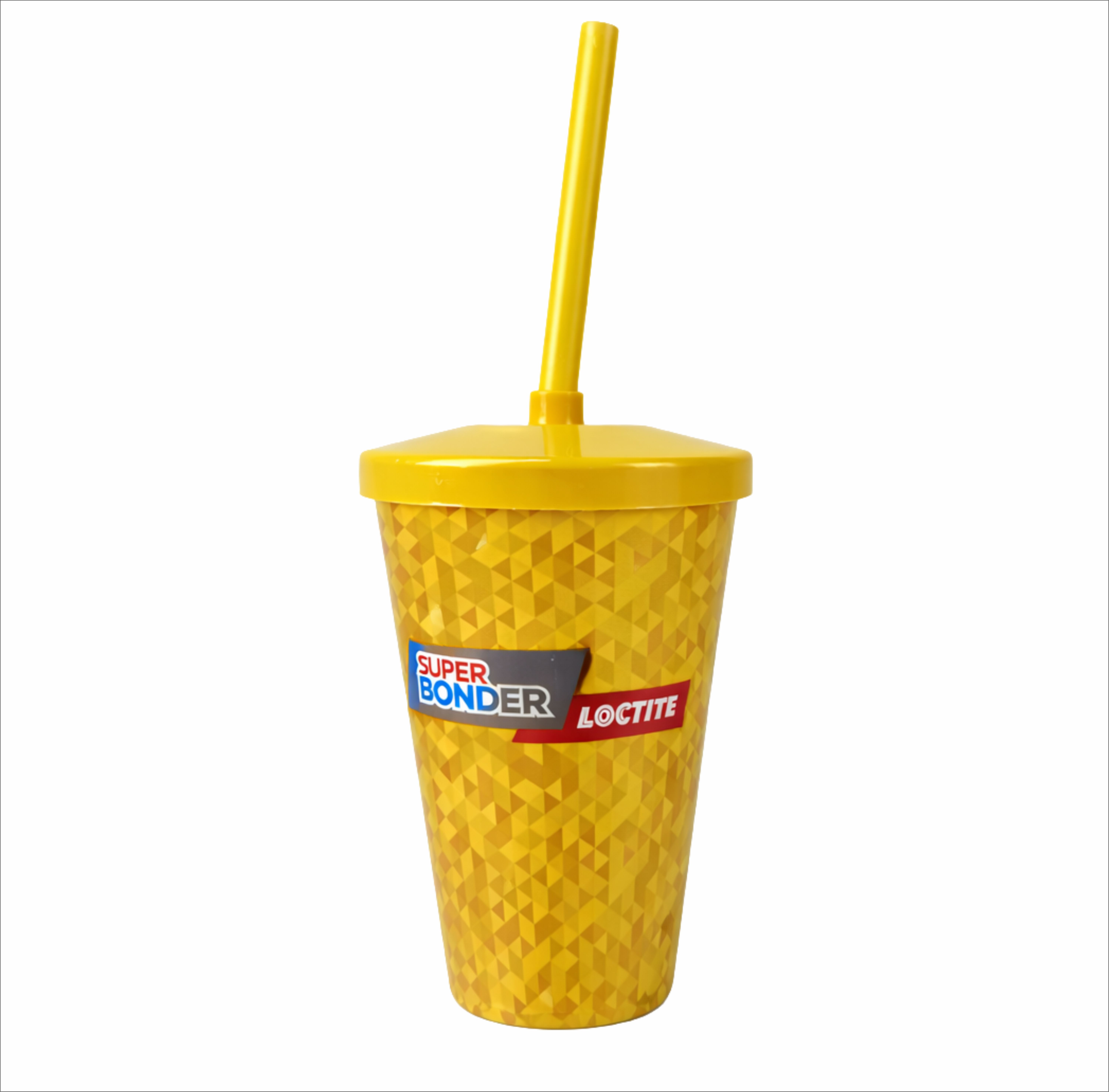 Copo Plástico In Mold Label com Tampa e Canudo 450ml - segunda imagem