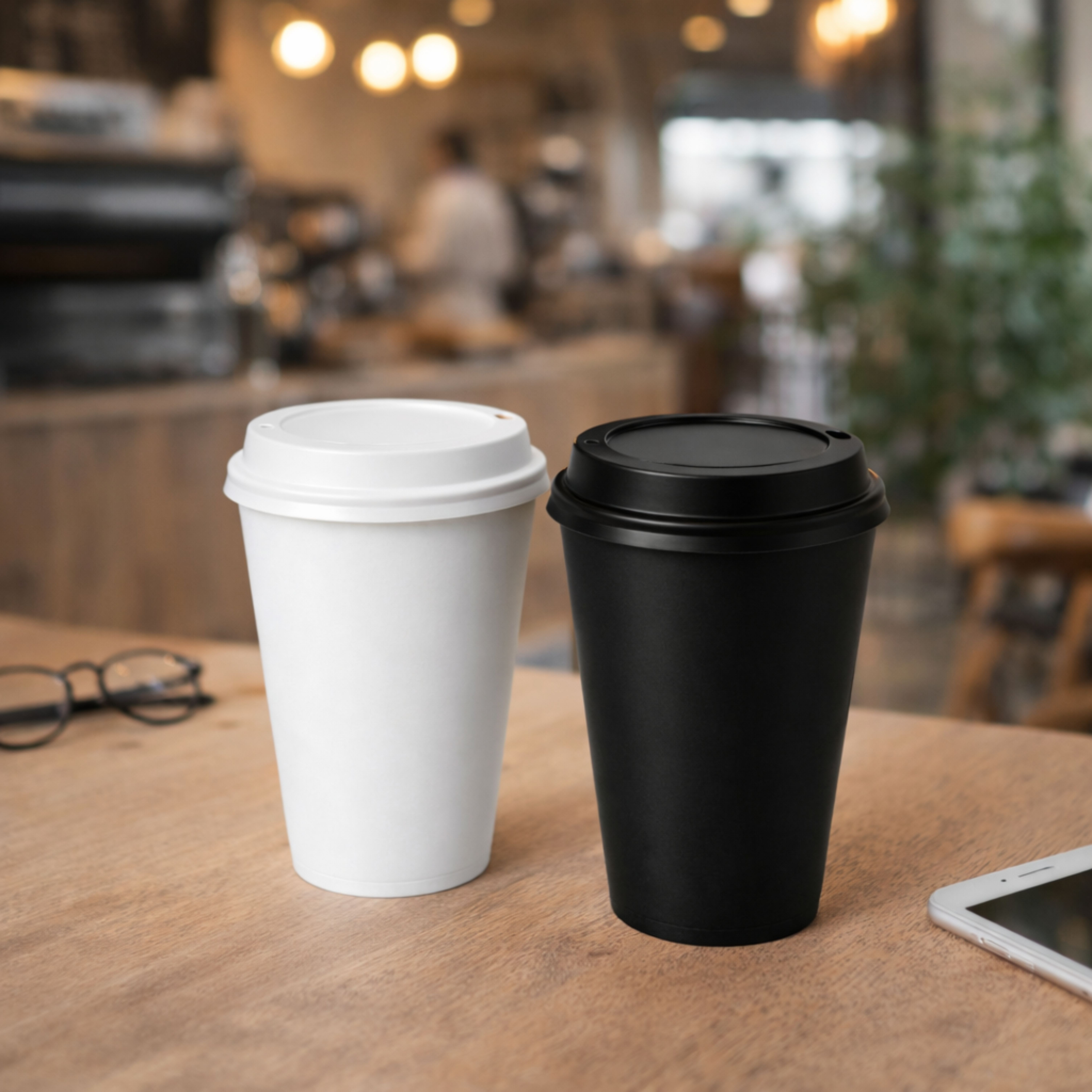 Copo Plástico com Tampa de Café 450ml - segunda imagem
