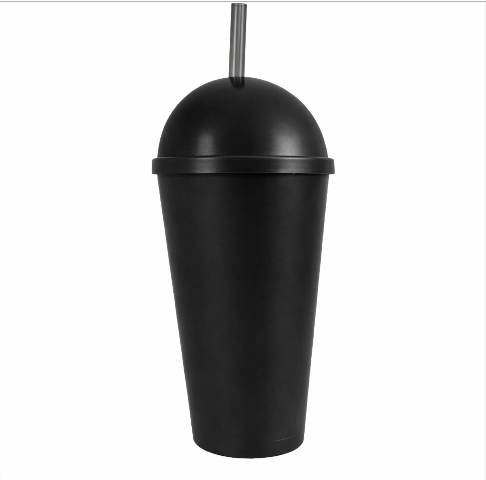 Copo Plástico com Tampa Bola e Canudo 550ml - segunda imagem