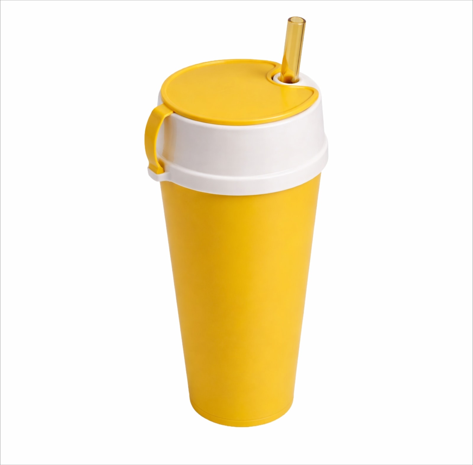 Copo Plástico com Tampa Porta Snacks 550ml - segunda imagem