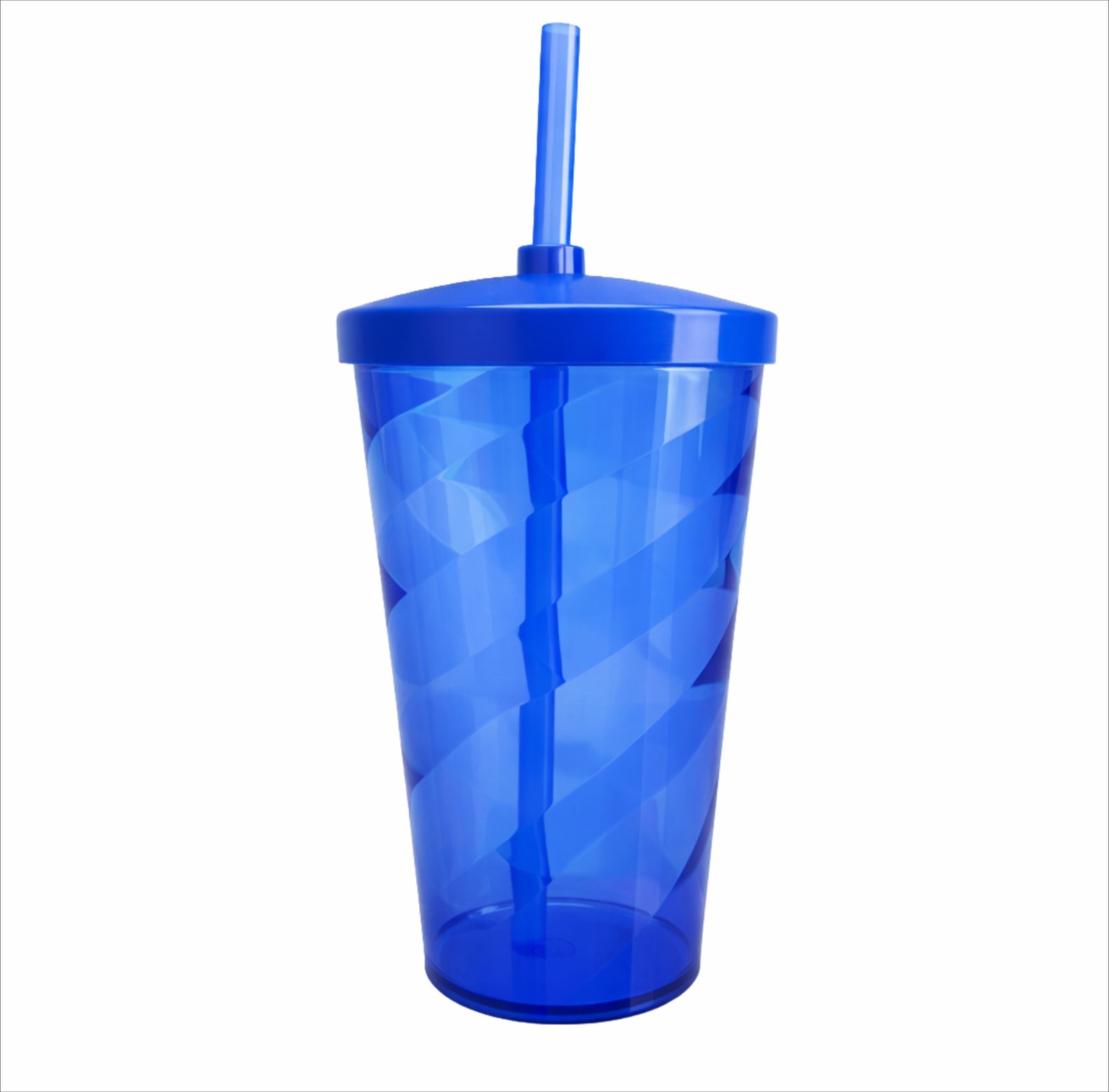 Copo Espiral com Tampa e Canudo 550ml - segunda imagem