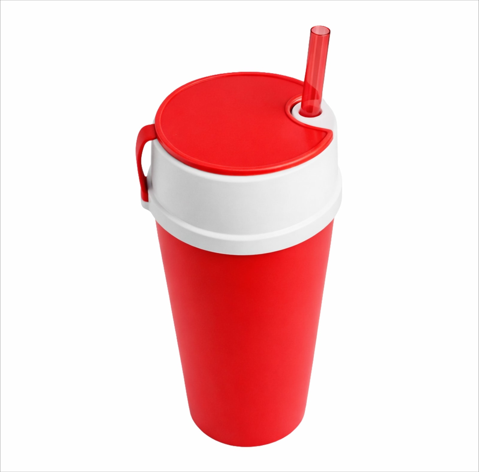 Copo Plástico com Tampa Porta Snacks 450ml - segunda imagem